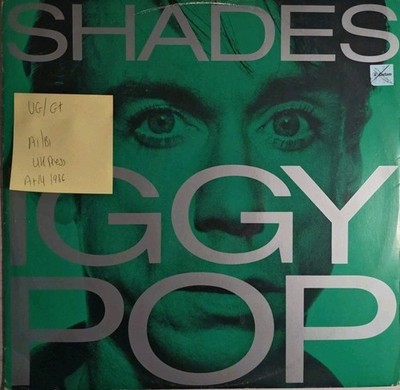 Iggy Pop Shades  Vinyl Record VG/G+ AMY 374 1986