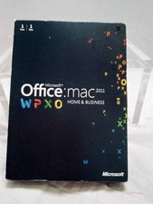 MS Microsoft Office MAC 2011 Home and Business Full Retail English Box Version