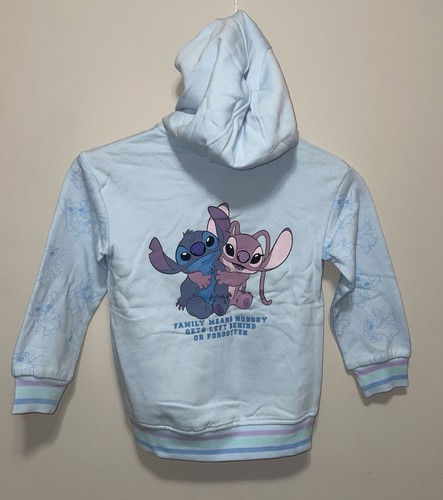Disney Character Kids Size 6 Full Zip Jacket Lilo And Stitch Hologram Lettering - Picture 3 of 10