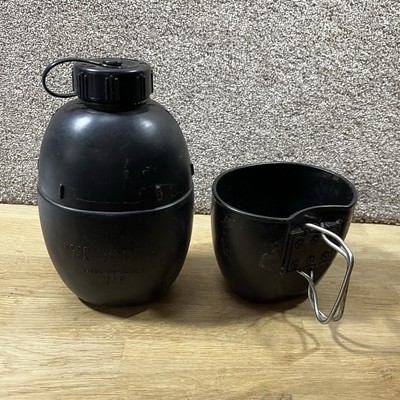 Kit Acqua Esercito Britannico Borraccia E Tazza Originale British Army Surplus Modello 58 - Vintage Da Collezione Borraccia Esercito Britannico Surplus - Foto 8