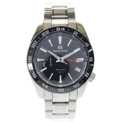 GRAND SEIKO Spring Drive GMT SS AT Stainless Automatic Watch SBGE253 Used 238c51