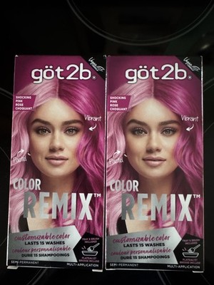 2 Got2b Color Remix Customizable Semi-Permanent Hair Color Shocking Pink 093