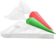 10-Inch Disposable Decorating & Pastry Bags, Tipless Icing Piping Bag for Cake, 