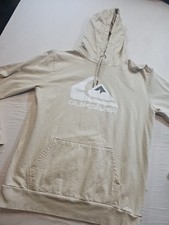 Vintage 90s Surfer wear Quicksilver Logo Khaki Hoodie Size L Y2K