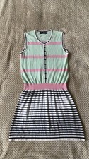 Dolce & Gabbana Cashmere Silk Size 10 EU 40 Striped Dress Made In Italy