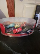Disney Store 2006 Pixar CARS 6 McQueen, Sarge, Luigi Figurine Set NEW SEALED