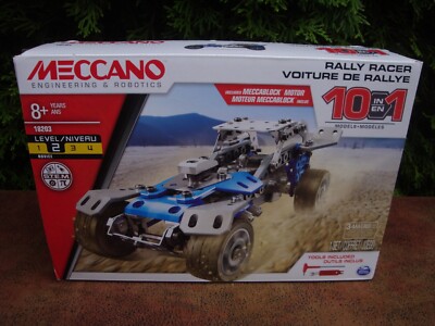 Meccano Rally Racer 10 in 1 Metal Model Kit w/ Tools by Spin Master 2018 NEW