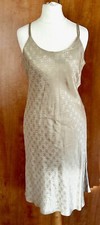 Next Slip Dress Gold/Champagne Strappy Size 8 Party Evening Lovely party dress