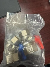 Rehau 316250-002 1" NPT Valve Set w/ Thermometer Housings