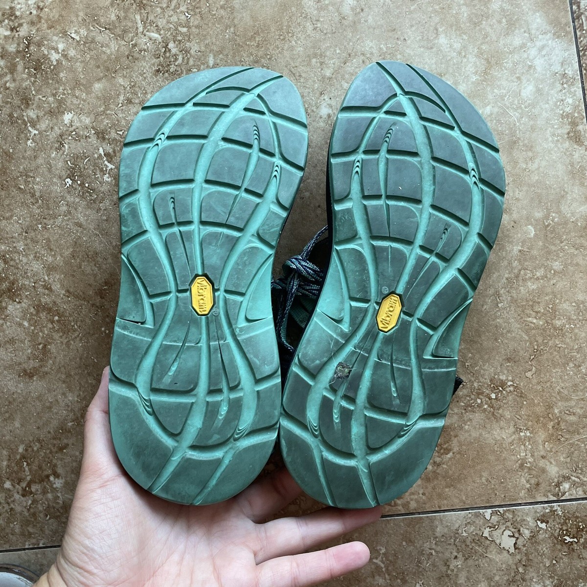 Chaco ZX/3 Classic Sandals Angular Teal Blue Women's 8 Hiking