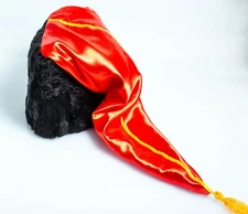 PAPAKHA Bashlyk Red Military Sheepskin FUR Hat Kubanka Cossack Copy size XXL