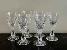 Waterford Crystal Vintage Set of 6 Rosslare Cut Pattern Sherry Glasses