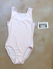 NWT Main Street Light Pink Round Neck Tank Leotard Ballet Dance Medium Child