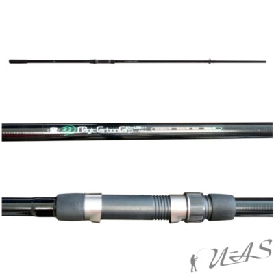 LINEAEFFE Magic Carbon Karpfen Rute Carp Rod 2tlg 3,60M 2,75LBS & Klettband