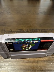 Nintendo Super NES Super Mario World - SNES - 1991 Vintage W Slip Cover!!!