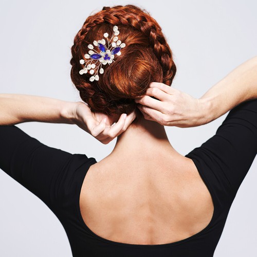 2 Pcs Bride Rhinestone Headpiece for Women Hair Accessories Wedding - Zdjęcie 10 z 11