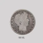 1906-O Barber Half Dollar Coin, 900 Silver Mint New Orleans.