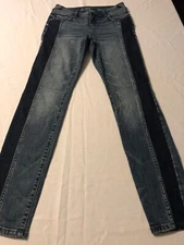 INC Concepts Women's Denim 2 Tone Hi-Waist Stretch Skinny Jeans Size 4 X 31
