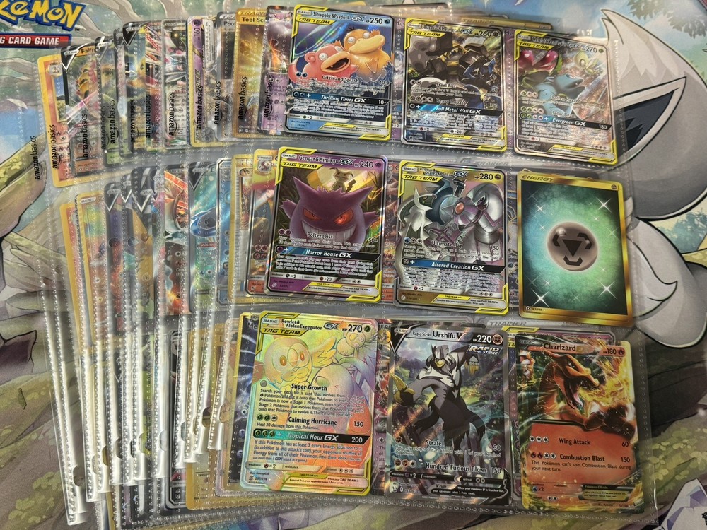 Huge Binder Collection Lot of 180 Pokemon Cards Mixed Alt Art V GX Secret