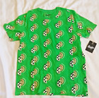 BROOKLYN CLOTH Mfg Co. High Demand Shirt NWT All over ghost face vamp smiley