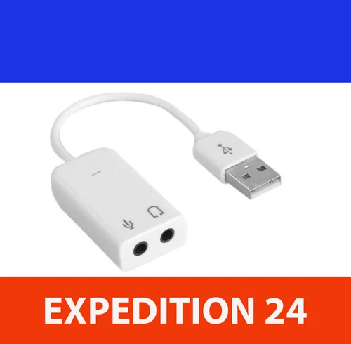 2.0 Virtuel 7.1 Canaux Externe USB Audio Carte Son Adaptateur PC Ordinateur