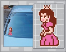 PRINCESS PEACH Sprite Vinyl Decal 3 Car Window Super Mario Bros. 2 Sticker