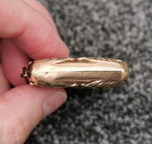 Vesta Case 1890's Antique, Gold-Plated Match Safe, Filigree Pattern Vintage - Picture 6 of 12