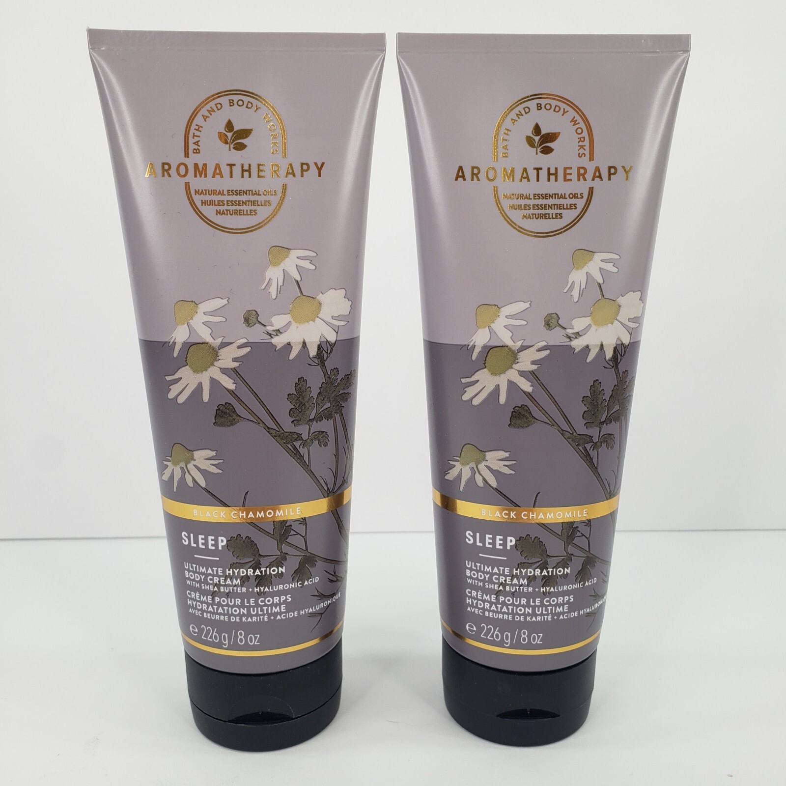 2 Black Chamomile Body Cream Bath & Body Works SLEEP Aromatherapy
