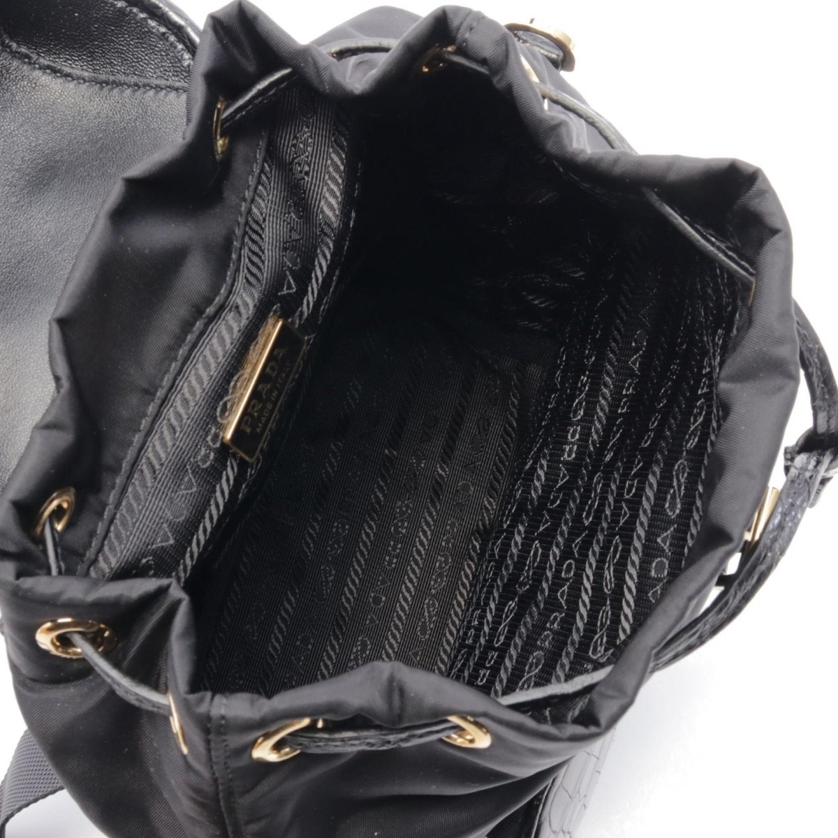 PRADA RE-NYLON TESSUTO＋COCC Rucksack Backpack 1BZ0762COIF0002