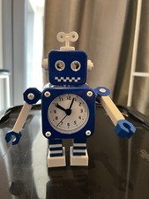 Metal Robot Clock | BLUE ROBOT ALARM CLOCK