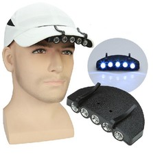 WR/_ CLIP ON 11 LED HEAD CAP HAT LIGHT LAMP HEADLIGHT OUTDOOR FISHING CAMPING FAD
