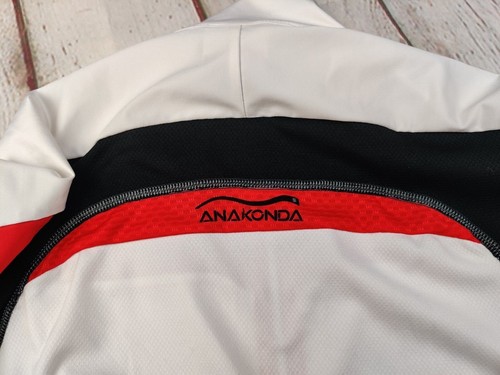 Cycling shirt Jersey Bike Line Sportful Anakonda Racing White Red Black Mens 2XL - Picture 10 of 12