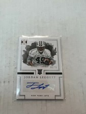 Jordan Leggett 2017 Impeccable Rookie Auto Card #155 Serial #58/75