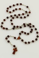 Cherry Round Beads Genuine BALTIC AMBER Catholic Rosary 14.9g r170920-9