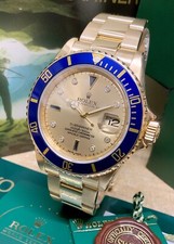 Rolex Submariner Date 16618 Champagne Serti Dial Serviced In 2024 B&P 2006