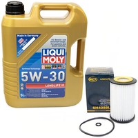 MotoröL Set 5W-30 5 Liter + ÖLfilter SH4088L FüR Audi A3 Seat Leon Skoda VW Golf
