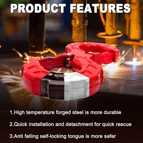 3/8" Tow Hook, G80 Heavy-Duty Winch Hook for Off-Road Recovery, 33,000 lbs - Picture 6 of 7