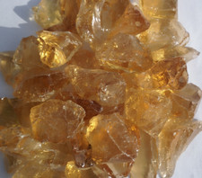 Gartendeko Glasbrocken, Glassteine bernstein Glass stone amber, 10-20mm,20-40mm