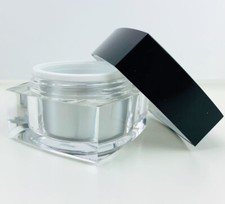 Restposten Designertiegel Acryltiegel eckig 30ml Geltiegel Kosmetikdose