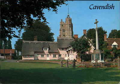 Great Britain Postcard CAVENDISH The Green, England Großbritannien Postkarte