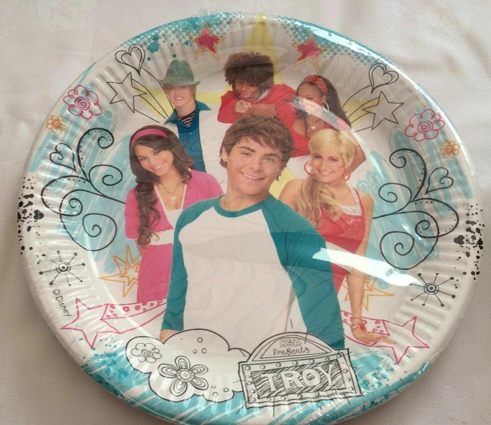 Placas de papel X 20 Escuela secundaria musical cumpleaños picnic fiesta celebración Foto 3 de 4