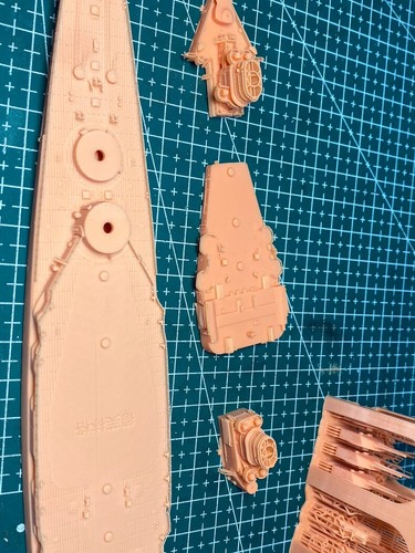 3D gedruckter 1/200 German Navy Battlecruiser Derflinger unbemalter Modellbausatz - Bild 5 von 8