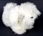 Vtg 1988 Gund Realistic White Dog Plush Stuff Animal Toy Maltese Coton de Tulear