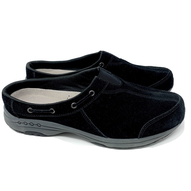 Easy Spirit Traveltime Women’s Black Suede Mules Size 12 eBay