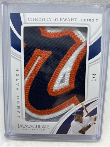 2019 Immaculate Christin Stewart Jumbo Patch 1/8 Tigers Red Sox Sick Patch