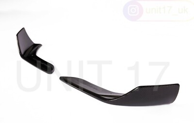 BMW F87 M2 FRONT M PERFORMANCE STYLE CARBON FIBRE LOWER CORNER SPLITTERS 