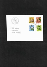 Schweiz-FDC Mi. Nr. 1013-16 " Pro Juventute - Früchte des Waldes " echt gelaufen