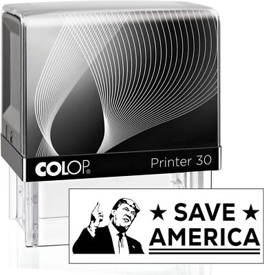 Save America Sticker Trump Save America Self-Inking Stamp - 3/4