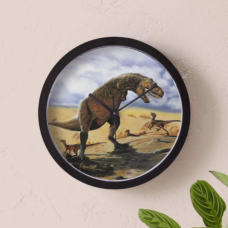 CafePress Dinosaur T Rex 10" Wall Clock (1200348067)
