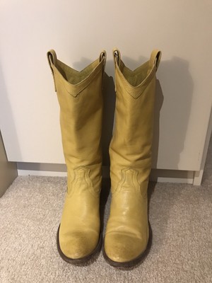 frye yellow boots